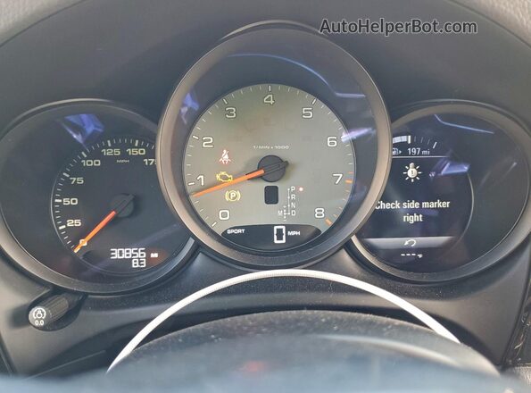 WP1AB2A55GLB53484 2016 PORSCHE MACAN White Vista del cuadro de instrumentos