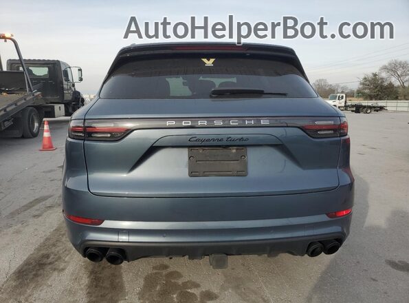 WP1AF2AY8LDA39210 2020 PORSCHE CAYENNE Blue Widok z tyłu