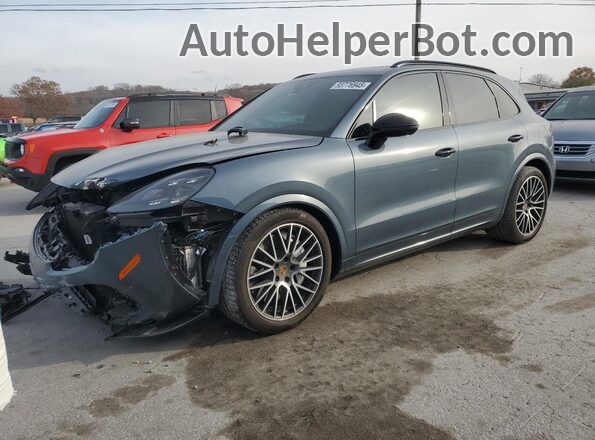 WP1AF2AY8LDA39210 2020 PORSCHE CAYENNE Blue Przód lewy
