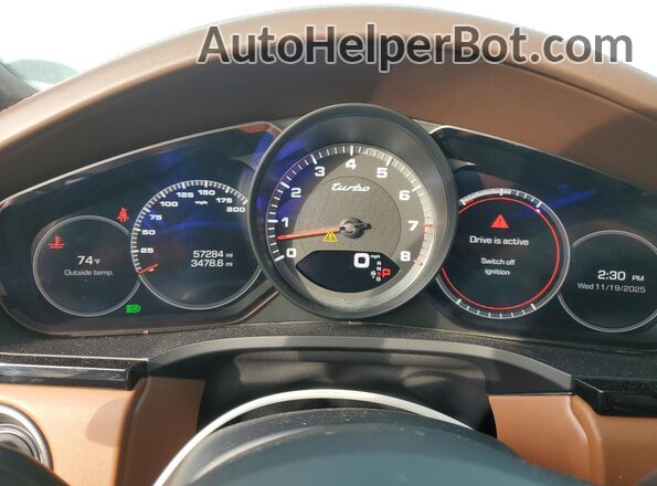 WP1AF2AY8LDA39210 2020 PORSCHE CAYENNE Blue Widok zestawu wskaźników