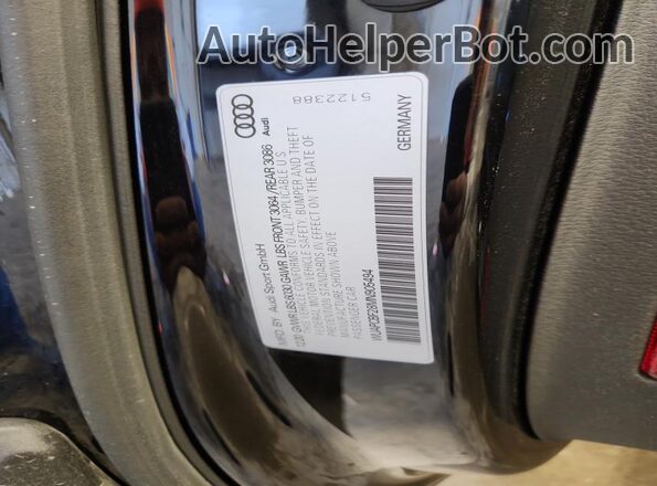 WUAPCBF28MN905494 2021 AUDI RS7 Black Widok naklejki z numerem VIN
