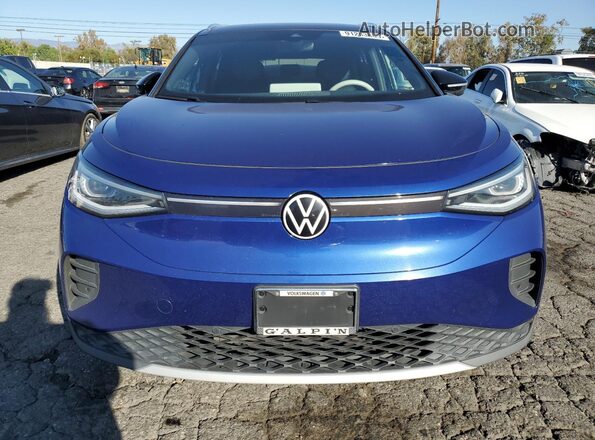 WVGDMPE28MP023186 2021 VOLKSWAGEN ID.4 Blue Vista frontal