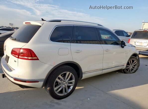 WVGEF9BP5GD007401 2016 VOLKSWAGEN TOUAREG Белый Задняя правая четверть
