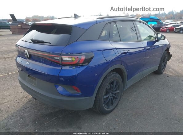 WVGGNPE27NP066994 2022 VOLKSWAGEN ID.4 Синий Задняя правая четверть