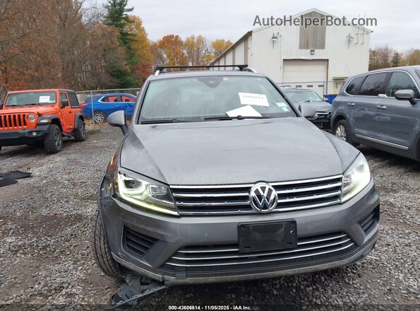 WVGRF7BP2HD000767 2017 VOLKSWAGEN TOUAREG Gray Widok zestawu wskaźników