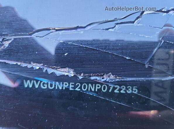 WVGUNPE20NP072235 2022 VOLKSWAGEN ID.4 Red Вид наклейки з VIN-кодом