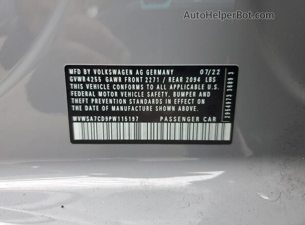WVWSA7CD9PW115197 2023 VOLKSWAGEN GTI Серый Вид подкапотного пространства