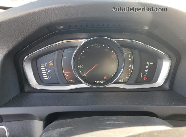 YV140MEK2H1337627 2017 VOLVO V60 Gray Vista del cuadro de instrumentos