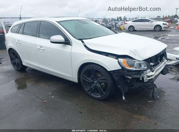 YV149MSS6H1354604 2017 VOLVO V60 White წინა მარჯვენა