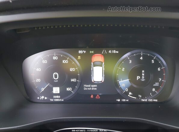 YV4162UKXM2455746 2021 VOLVO XC40 Black უკანა სავარძლების ხედი