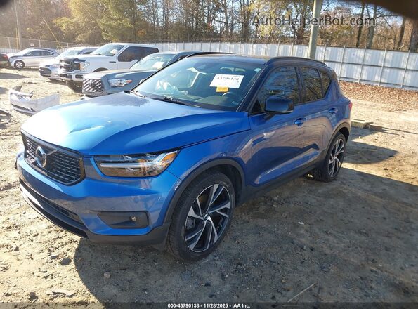YV4AC2HM0L2284251 2020 VOLVO XC40 Blue Передня ліва чверть