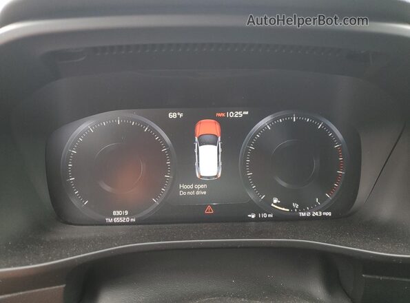 YV4AC2HM9K2074892 2019 VOLVO XC40 Красный Вид щитка приборов