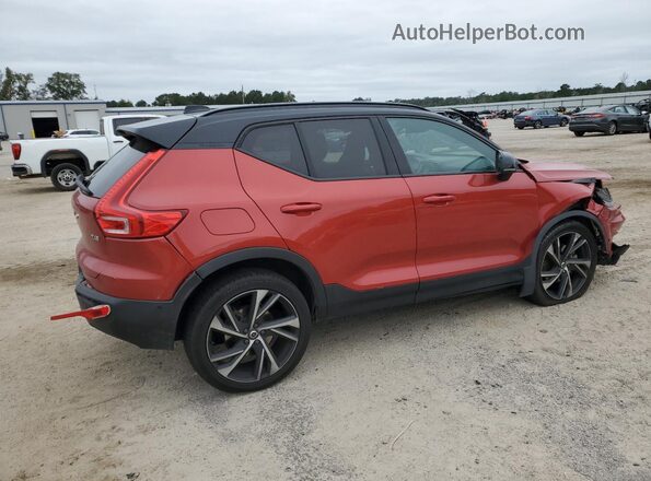 YV4AC2HM9K2074892 2019 VOLVO XC40 Красный Задняя правая четверть