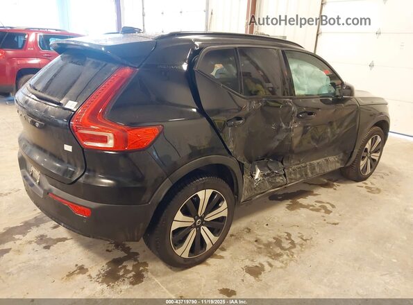 YV4ED3UL0P2059738 2023 VOLVO XC40 RECHARGE PURE ELECTRIC Черный Задняя правая четверть