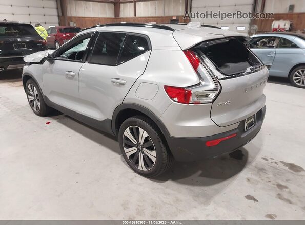 YV4ED3UL8P2106790 2023 VOLVO XC40 RECHARGE PURE ELECTRIC Gray Rear left