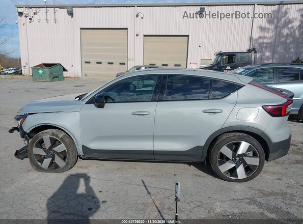 YV4ER3GL1R2106484 2024 VOLVO C40 RECHARGE PURE ELECTRIC Серый Панорамный вид салона 360°