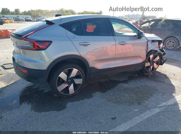 YV4ER3GL3R2096802 2024 VOLVO C40 RECHARGE PURE ELECTRIC Серебряный Задняя правая четверть
