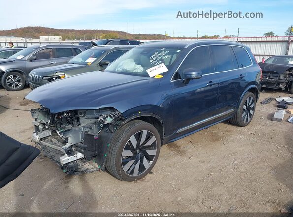 YV4H60CE9R1173352 2024 VOLVO XC90 RECHARGE PLUG-IN HYBRID Blue წინა მარცხენა ხედი სამი მეოთხედიდან