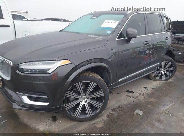 YV4H60CF6R1226694 2024 VOLVO XC90 RECHARGE PLUG-IN HYBRID Gray Vista tres cuartos delantera izquierda