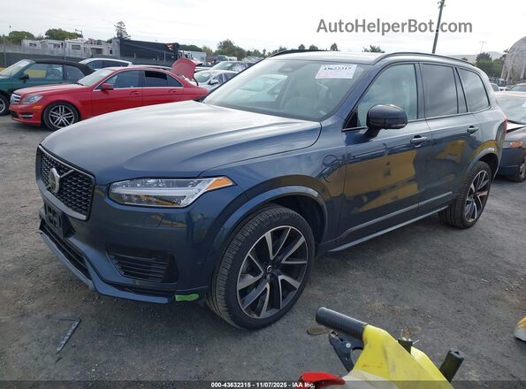 YV4H60CW2P1922272 2023 VOLVO XC90 RECHARGE PLUG-IN HYBRID Синий Передняя левая четверть