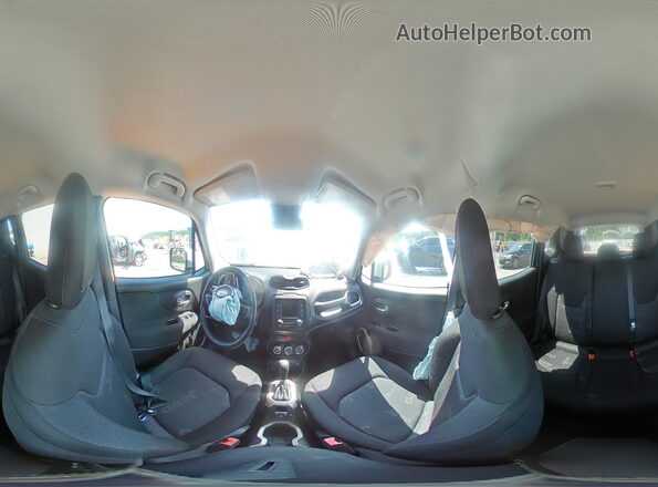 ZACCJABT4GPD12172 2016 JEEP RENEGADE Белый Панорамный вид салона 360°
