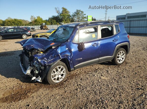 ZACNJCBB7MPN14962 2021 JEEP RENEGADE Синий Передняя левая четверть
