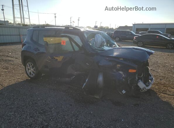 ZACNJCBB7MPN14962 2021 JEEP RENEGADE Синий Передняя правая четверть