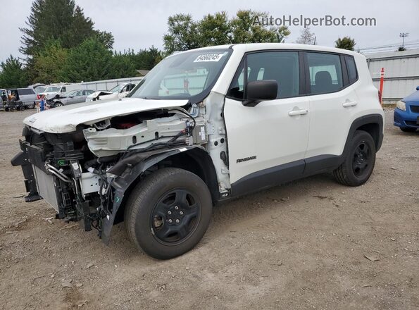 ZACNJDA13NPN56786 2022 JEEP RENEGADE White Առջևի ձախ երեք քառորդ տեսարան