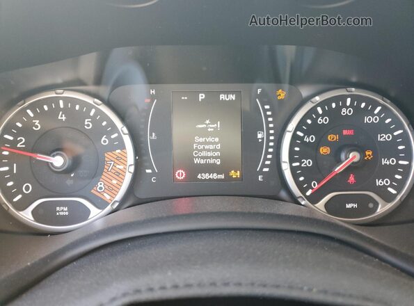 ZACNJDB12PPP18845 2023 JEEP RENEGADE White Instrument cluster view
