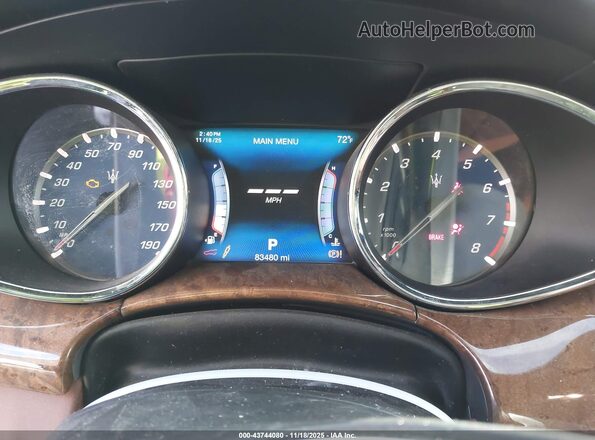 ZAM56RRL2H1247186 2017 MASERATI QUATTROPOR Black უკანა სავარძლების ხედი