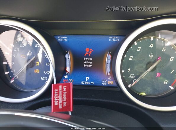ZAM57XSA9J1286664 2018 MASERATI GHIBLI Черный Вид задних сидений