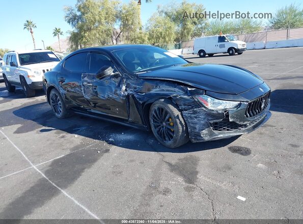 ZAM57XSA9J1286664 2018 MASERATI GHIBLI Черный Вид спереди