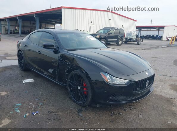 ZAM57XSS8H1249690 2017 MASERATI GHIBLI Black წინა მარჯვენა