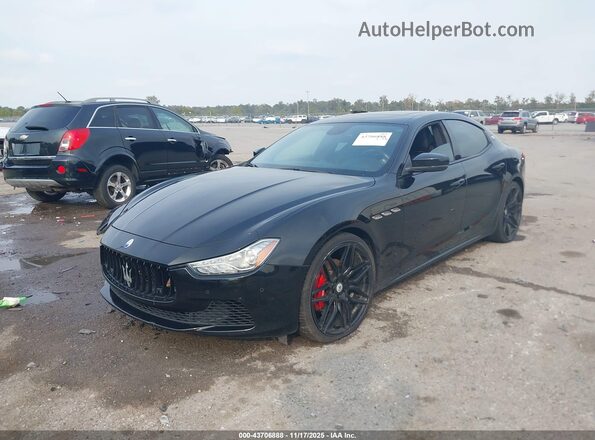 ZAM57XSS8H1249690 2017 MASERATI GHIBLI Black წინა მარცხენა ხედი სამი მეოთხედიდან