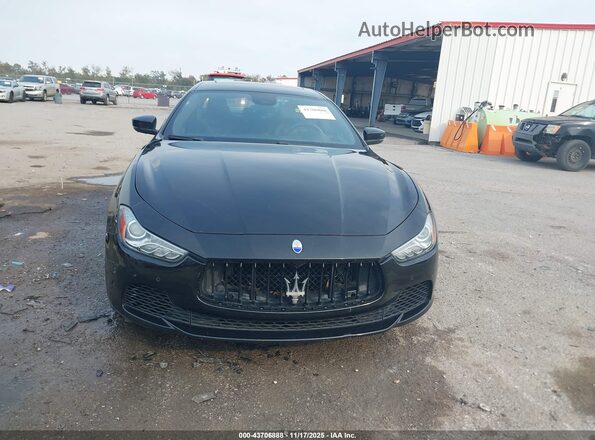 ZAM57XSS8H1249690 2017 MASERATI GHIBLI Black წინა პანელის ხედი