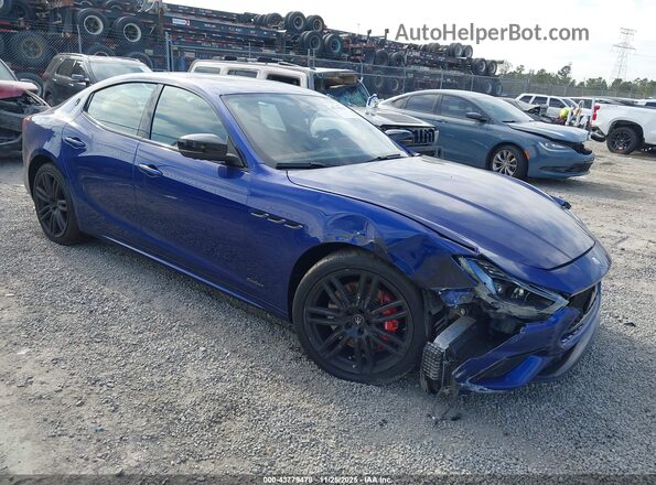 ZAM57YSS1M1362901 2021 MASERATI GHIBLI Синий Передняя правая четверть