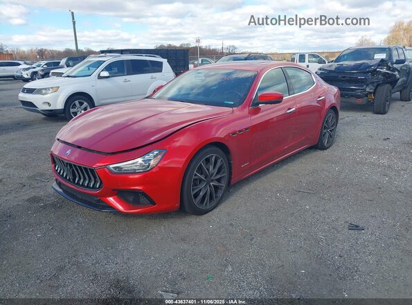 ZAM57YSS3K1336121 2019 MASERATI GHIBLI Красный Передняя левая четверть