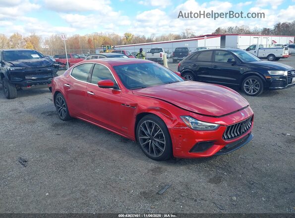 ZAM57YSS3K1336121 2019 MASERATI GHIBLI Красный Передняя правая четверть