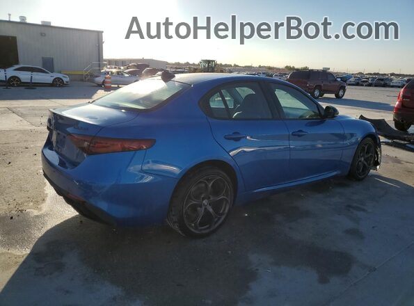 ZARFAMAN6K7607755 2019 ALFA ROMEO GIULIA Синий Задняя правая четверть