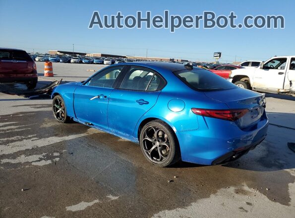 ZARFAMAN6K7607755 2019 ALFA ROMEO GIULIA Синий Задняя левая четверть