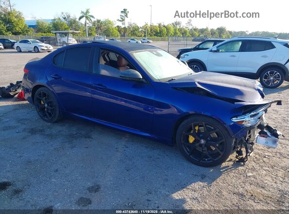 ZARFAMBN8M7645747 2021 ALFA ROMEO GIULIA Blue Առջևի աջ