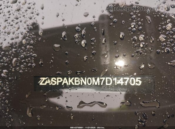 ZASPAKBN0M7D14705 2021 ALFA ROMEO STELVIO Silver 