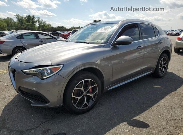 ZASPAKBN6L7C91137 2020 ALFA ROMEO STELVIO Серый Передняя левая четверть