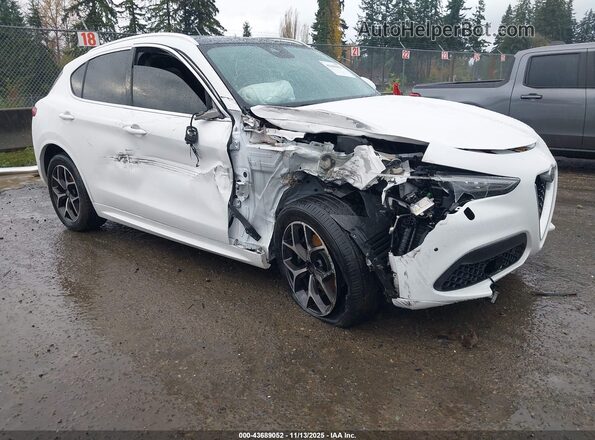 ZASPAKBN6M7D15034 2021 ALFA ROMEO STELVIO Белый Передняя правая четверть