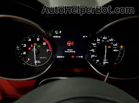 ZASPAKBN9M7D12287 2021 ALFA ROMEO STELVIO Черный Вид щитка приборов