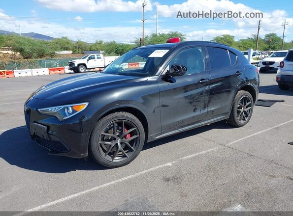 ZASPAKBNXM7D18180 2021 ALFA ROMEO STELVIO Black Przód lewy