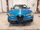2022 Alfa Romeo Stelvio Quadrifoglio Awd Синий vin: ZASPAKEV6N7D48645