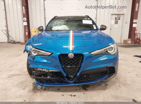 ZASPAKEV6N7D48645 2022 ALFA ROMEO STELVIO Синий Вид щитка приборов