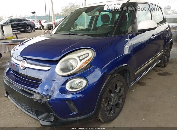 ZFBCFADHXGZ037616 2016 FIAT 500L Blue Widok z przodu