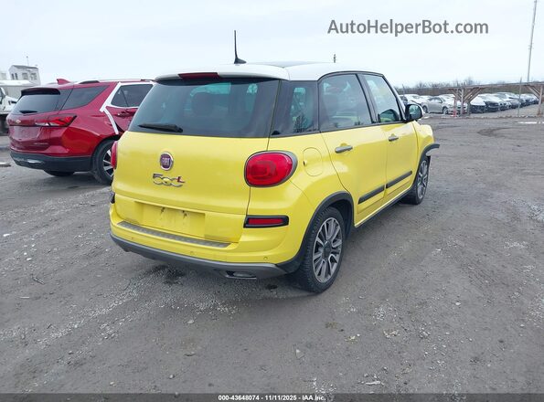 ZFBNFADH0KZ042437 2019 FIAT 500L Желтый Задняя правая четверть